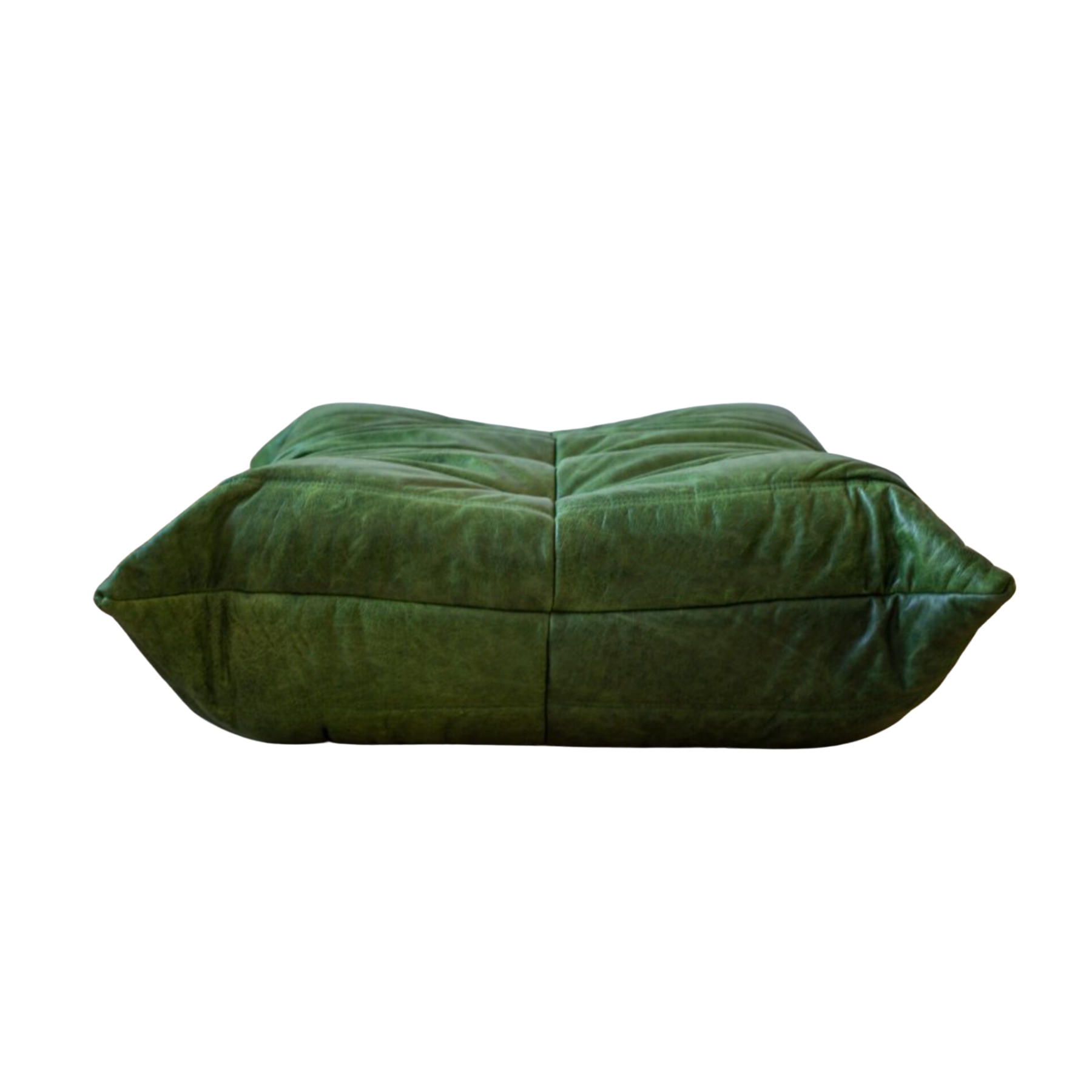 Ducaroy Leather Togo Sofa Ottoman