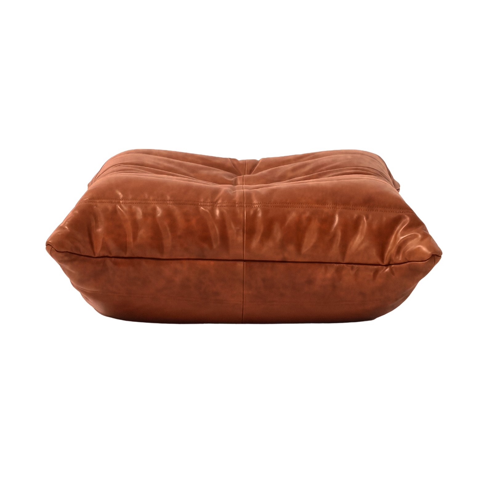 Original brown leather Togo seating group by Michel Ducaroy for