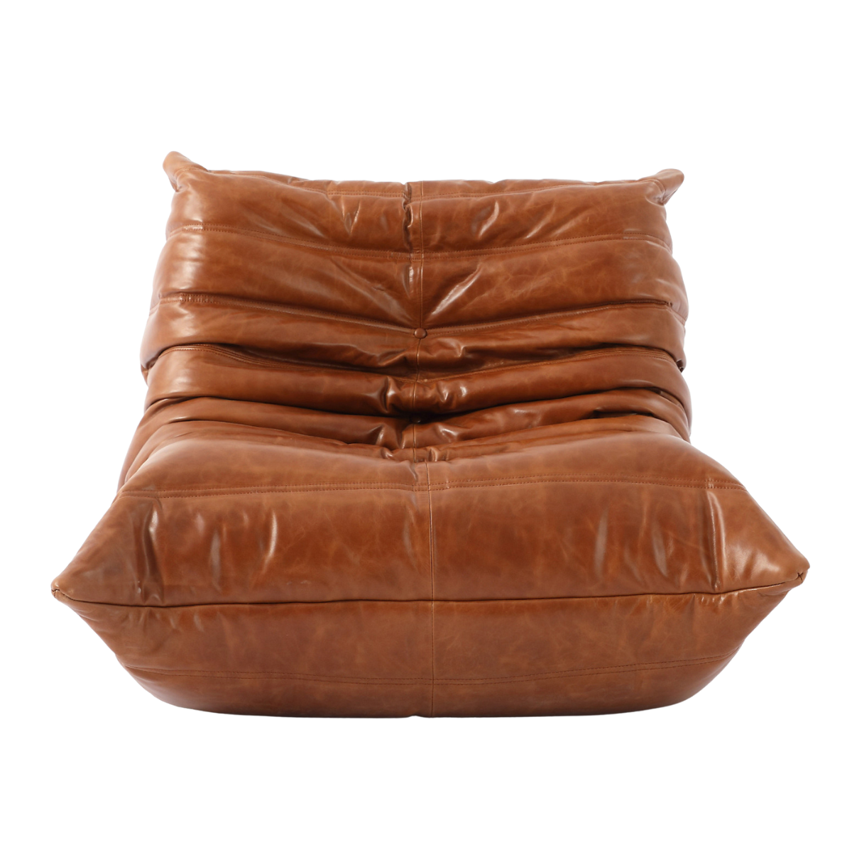 Contemporary fireside chair - TOGO - Ligne Roset - leather